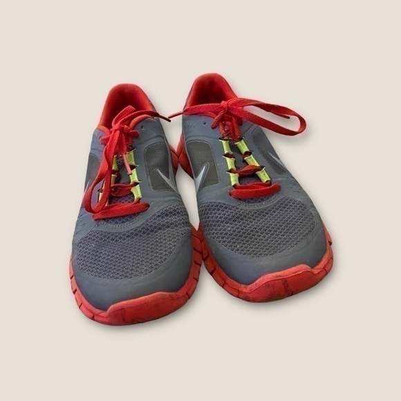 Nike Free Run 3 Running Athletic Sneakers Gray Pink 6.5 Youth - Picture 6 of 6